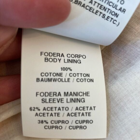 Seventy Florence Italy ladylike chic blazer w/ ribbon bow, pearls, and chains - Picture 11 of 13